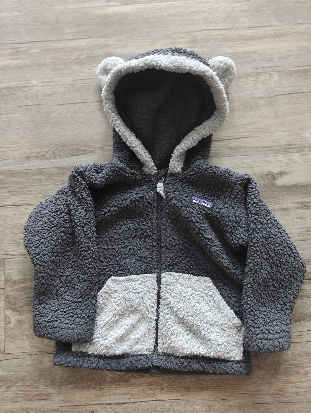 Patagonia Baby Furry Friends Hoody GUC Size 12-18 Months